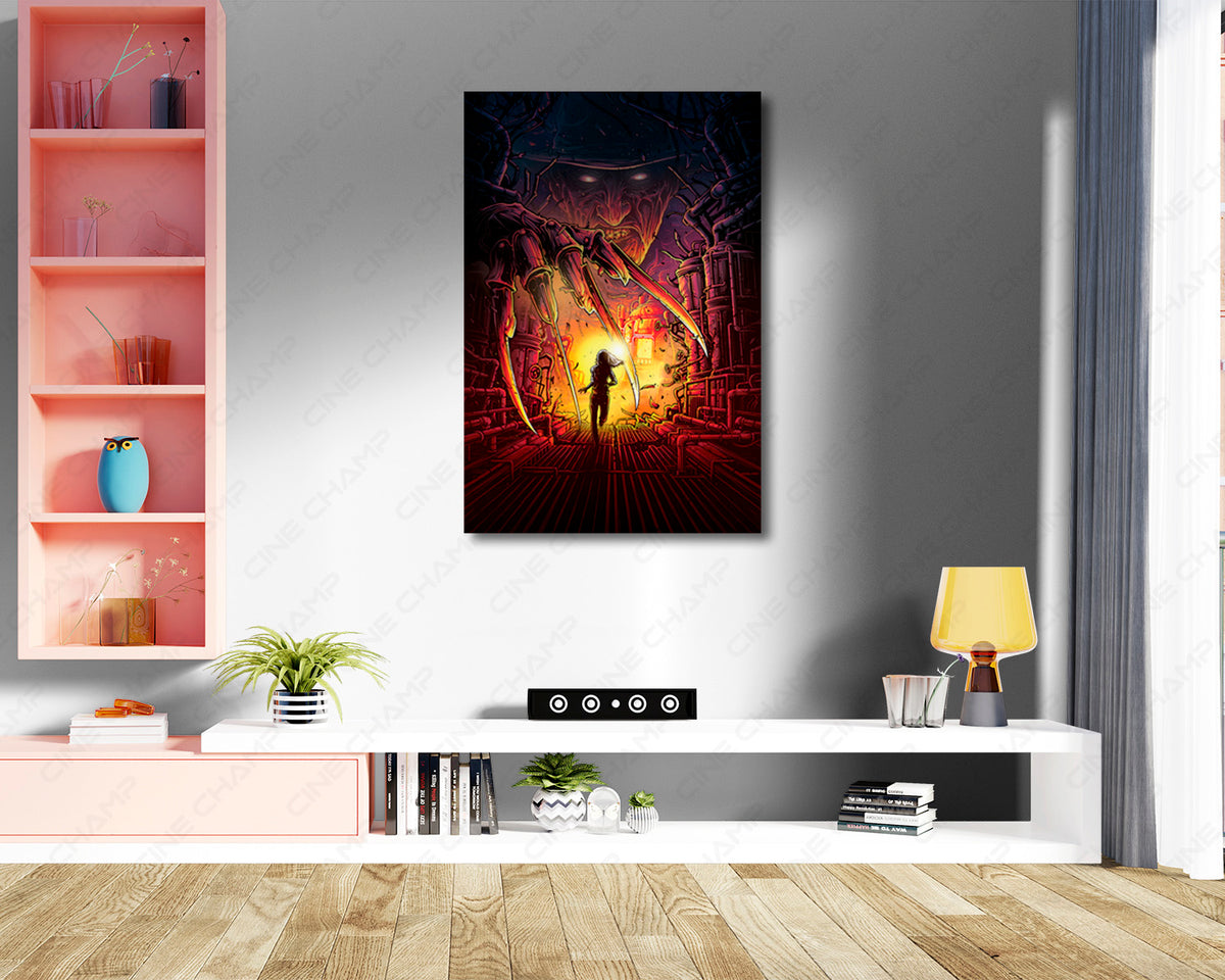 Freddy Krueger Horror Wall Artwork