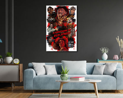 Freddy Krueger Movie Poster Canvas