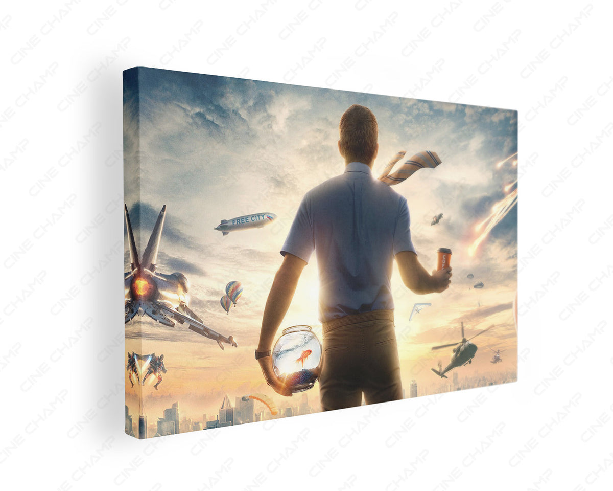 Free Guy Ryan Reynolds canvas wall art