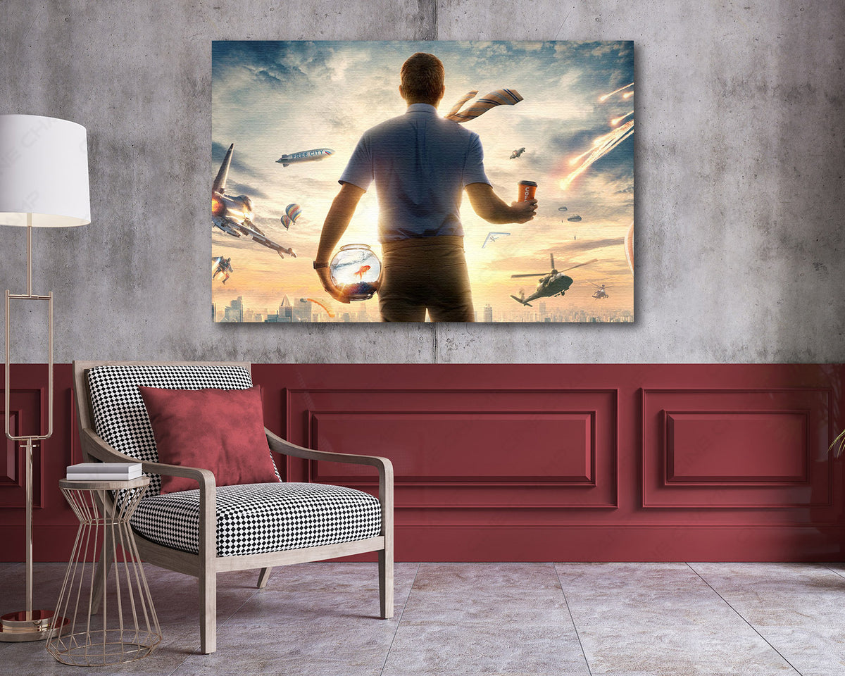 Free Guy action comedy cinematic artwork