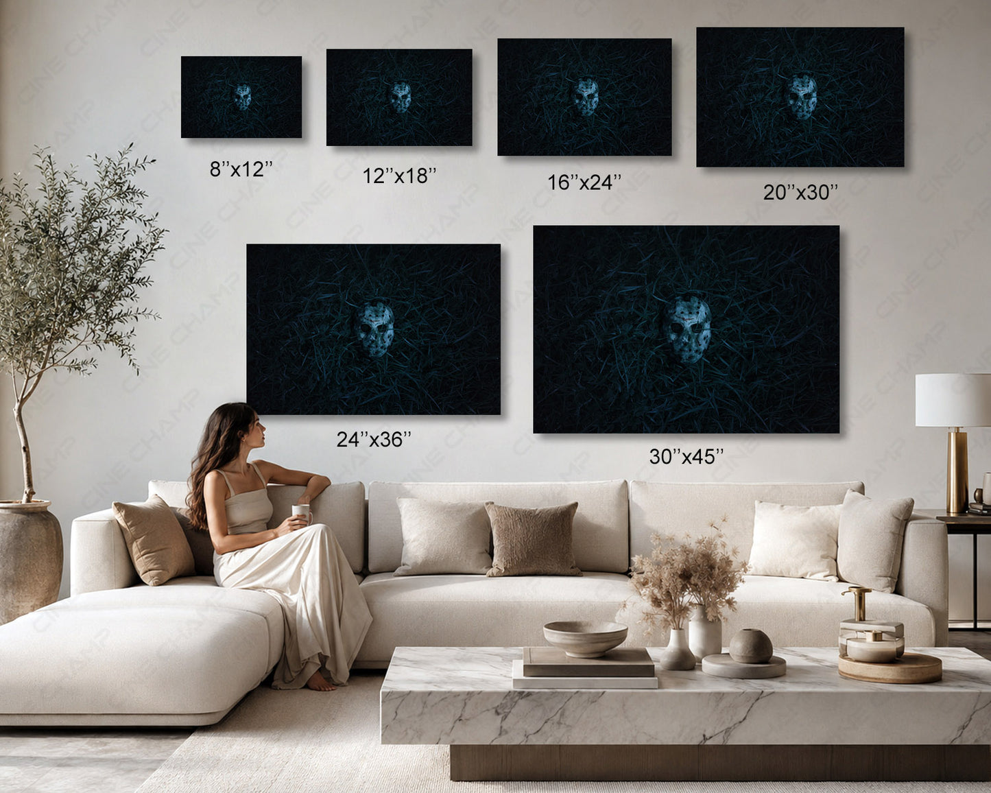 Friday the 13th Jason Mask Canvas Wall Art