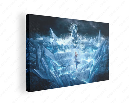 Frozen Elsa Anna canvas wall art