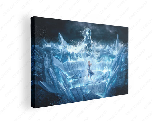 Frozen Elsa Anna canvas wall art