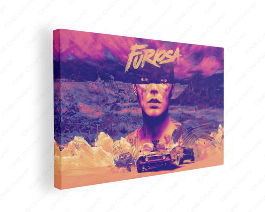 Furiosa A Mad Max Saga wasteland canvas wall art