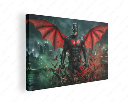 Futuristic Dark Knight Canvas Decor