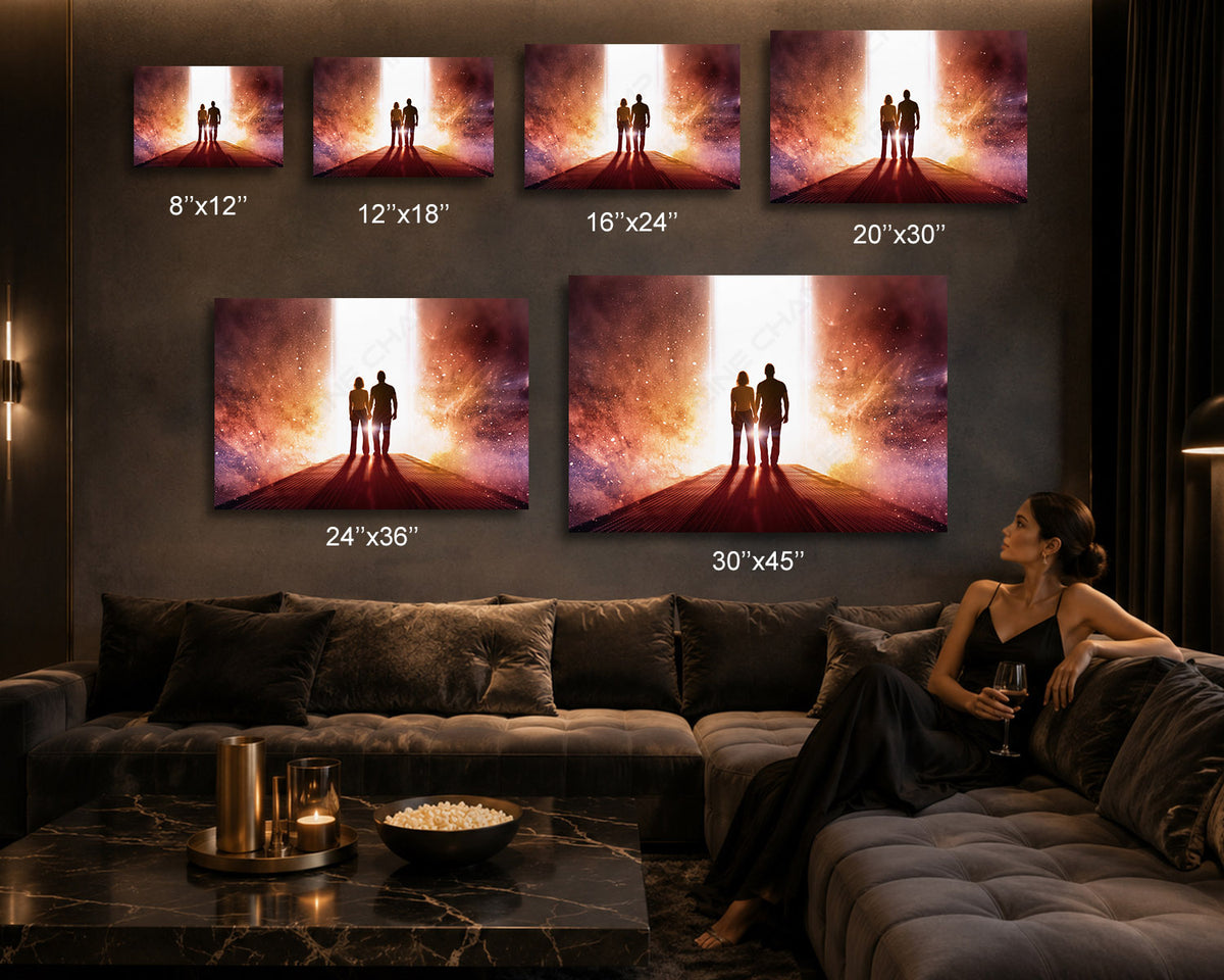 Futuristic Space Canvas Decor