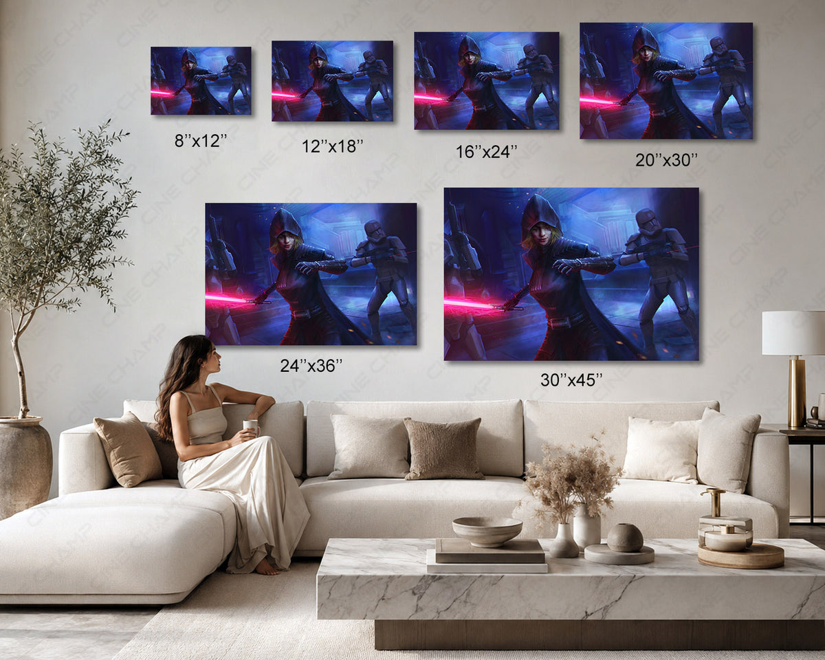 Galactic Assassin Gaming Room Canvas