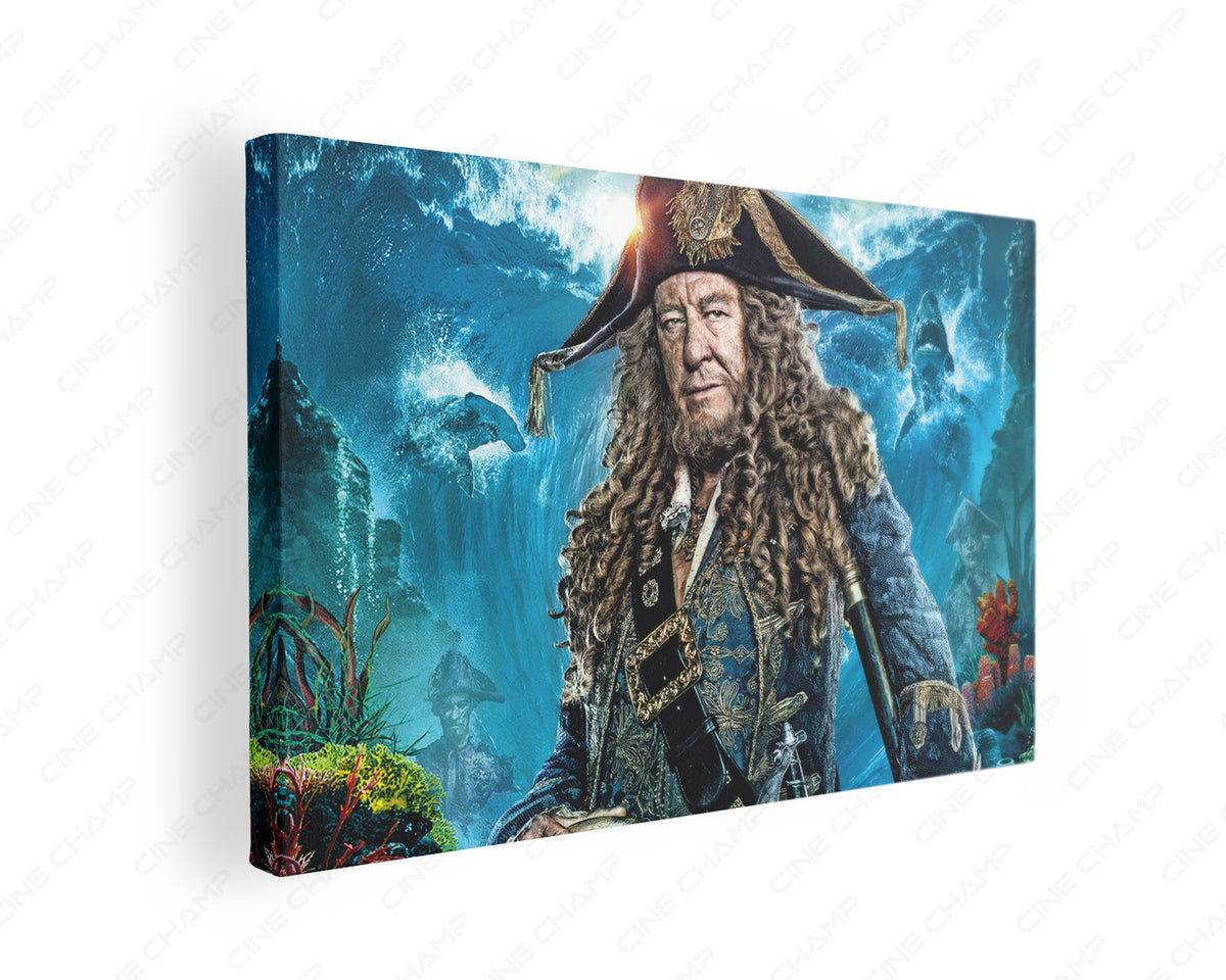 Geoffrey Rush Captain Barbossa canvas wall art
