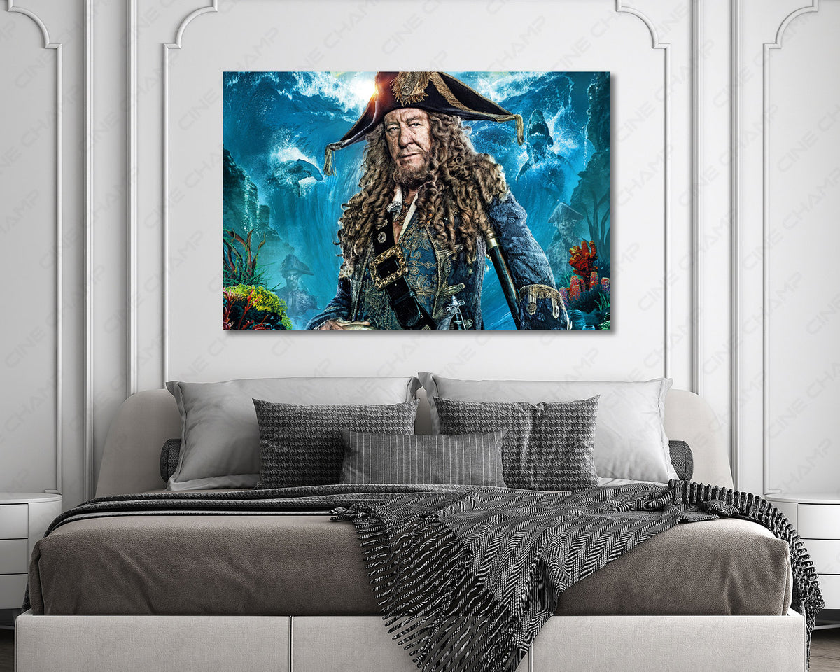 Geoffrey Rush pirate cinematic artwork