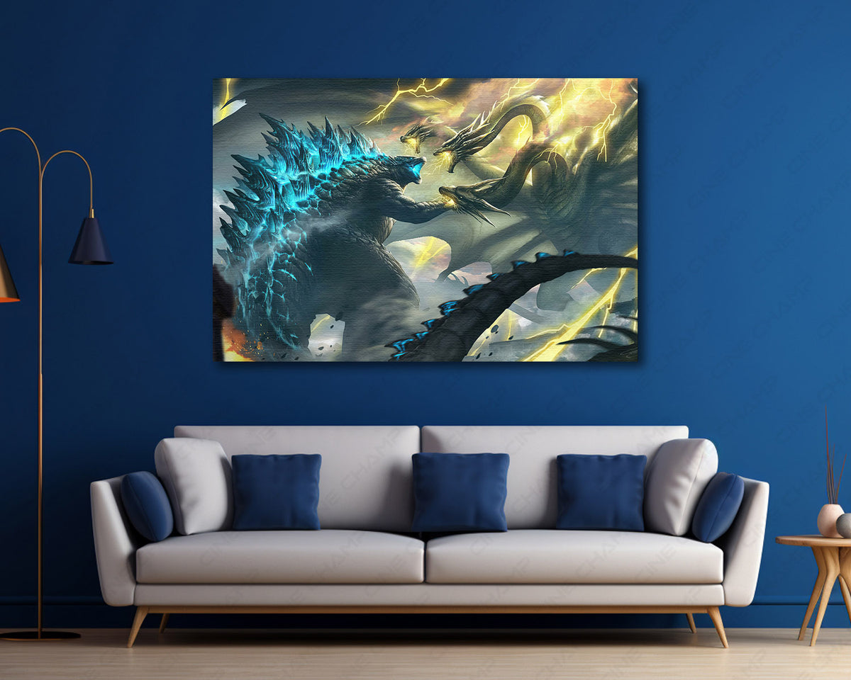 Ghidorah Godzilla cinematic monster artwork