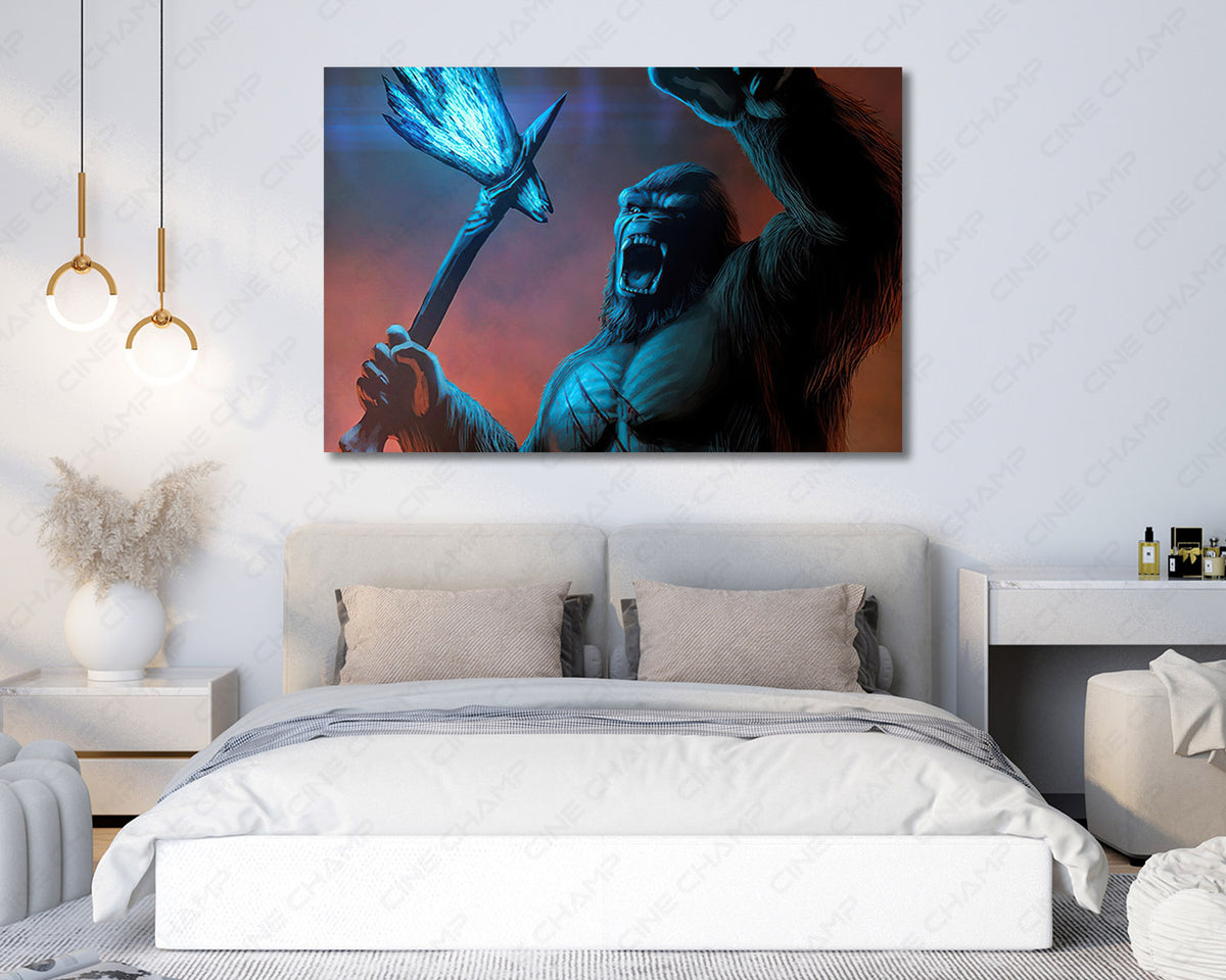 Giant Ape Monster Movie Wall Art