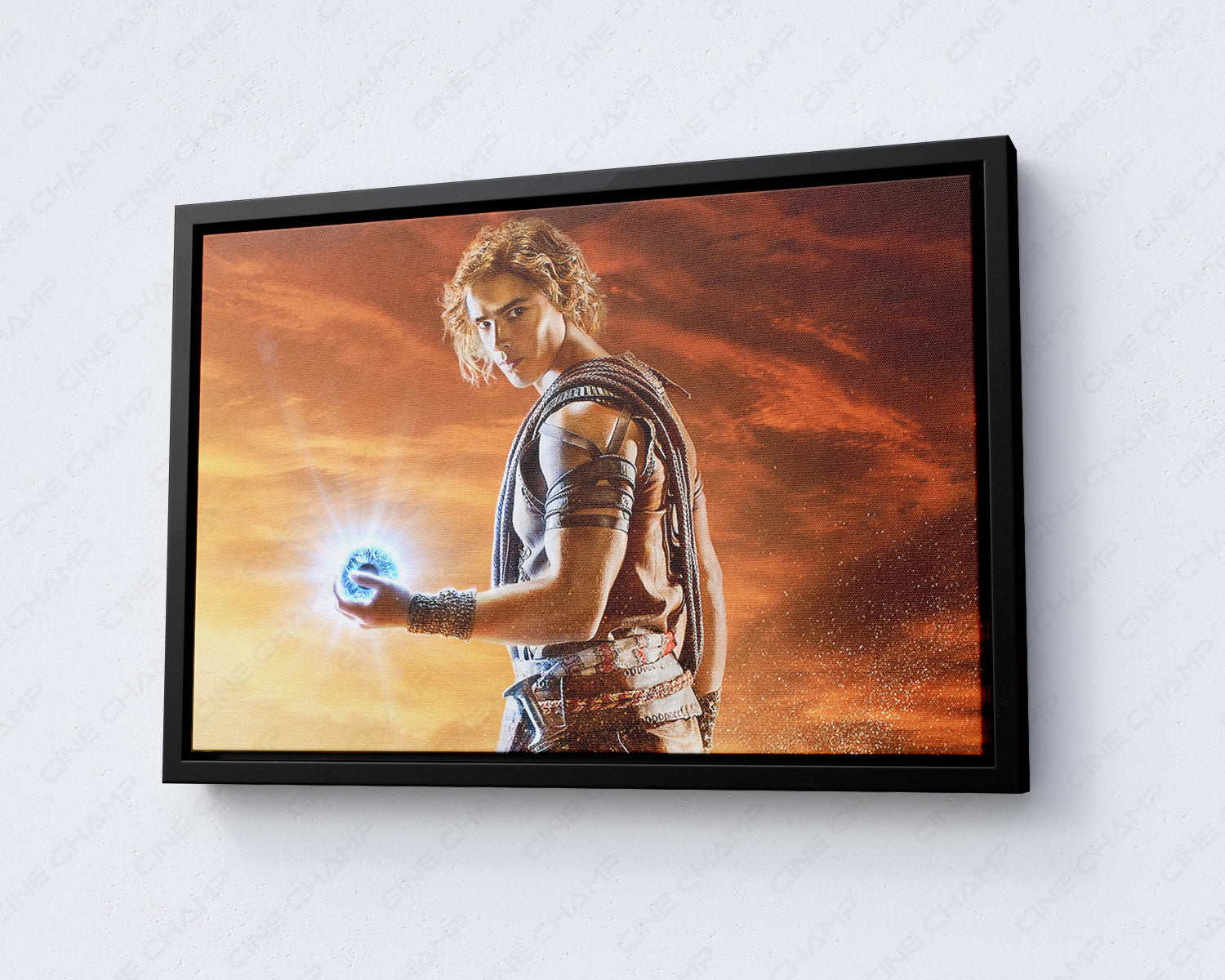 Gods of Egypt Canvas Print with Black Floating Frame Ancient Egypt Wall Art