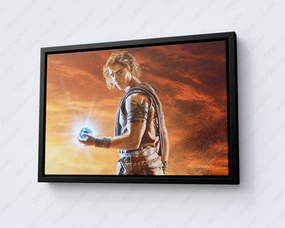 Gods of Egypt Canvas Print with Black Floating Frame Ancient Egypt Wall Art