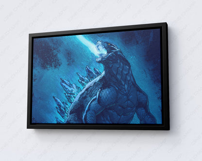 Godzilla King of the Monsters Canvas Print Monster Movie Wall Art