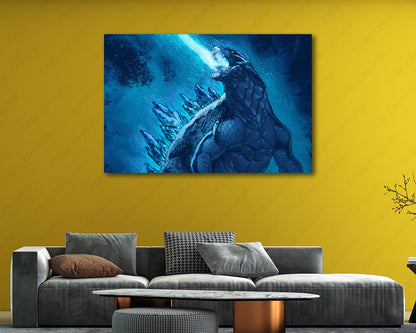 Godzilla King of the Monsters Canvas Print Monster Movie Wall Art