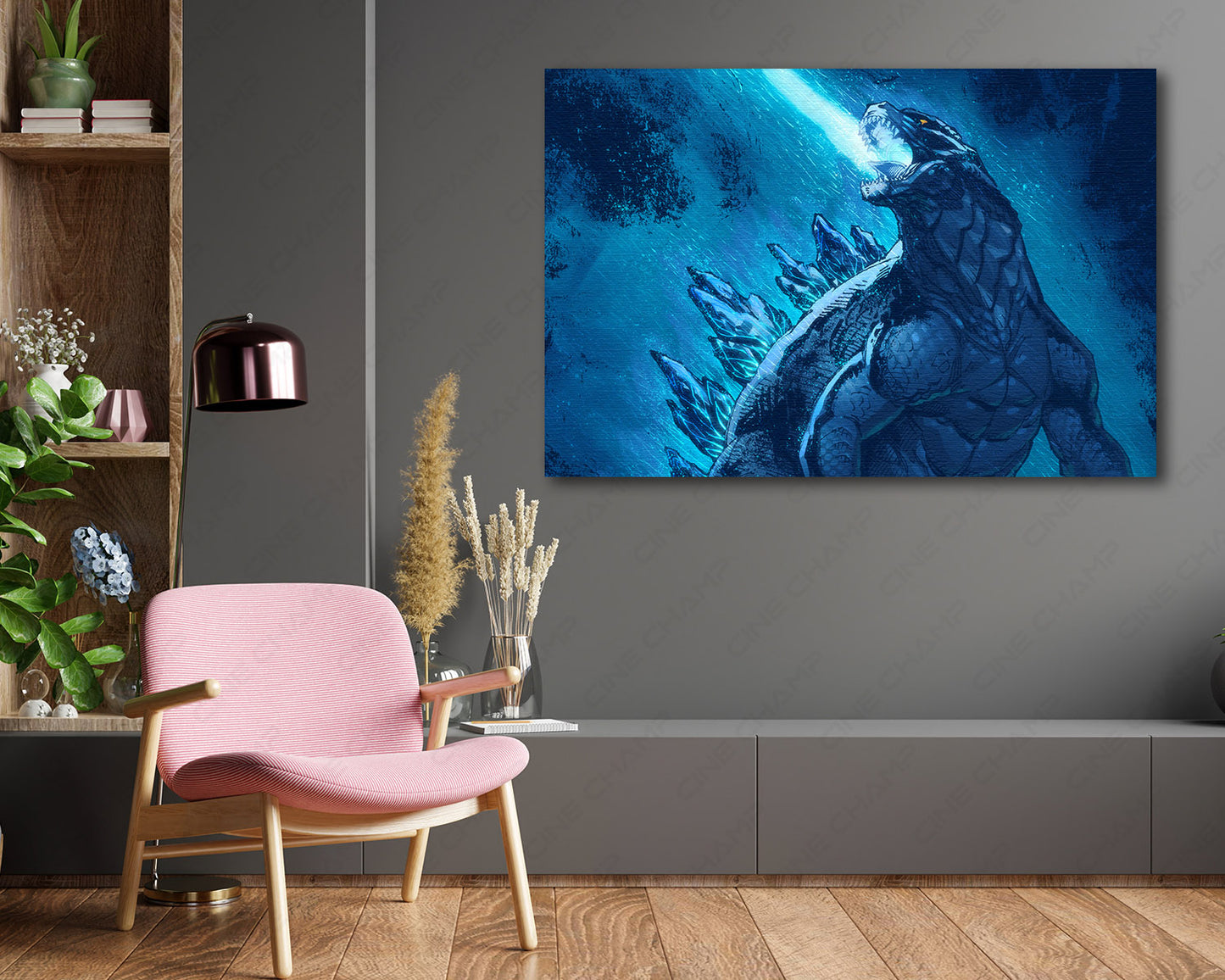 Godzilla King of the Monsters Canvas Print Monster Movie Wall Art