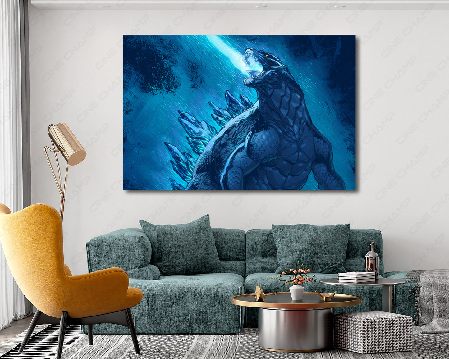 Godzilla King of the Monsters Canvas Print Monster Movie Wall Art