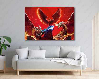 Godzilla King Of The Monsters Movie Canvas
