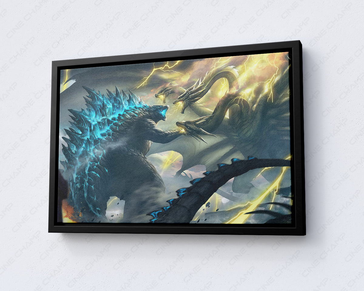 Godzilla canvas for home theater