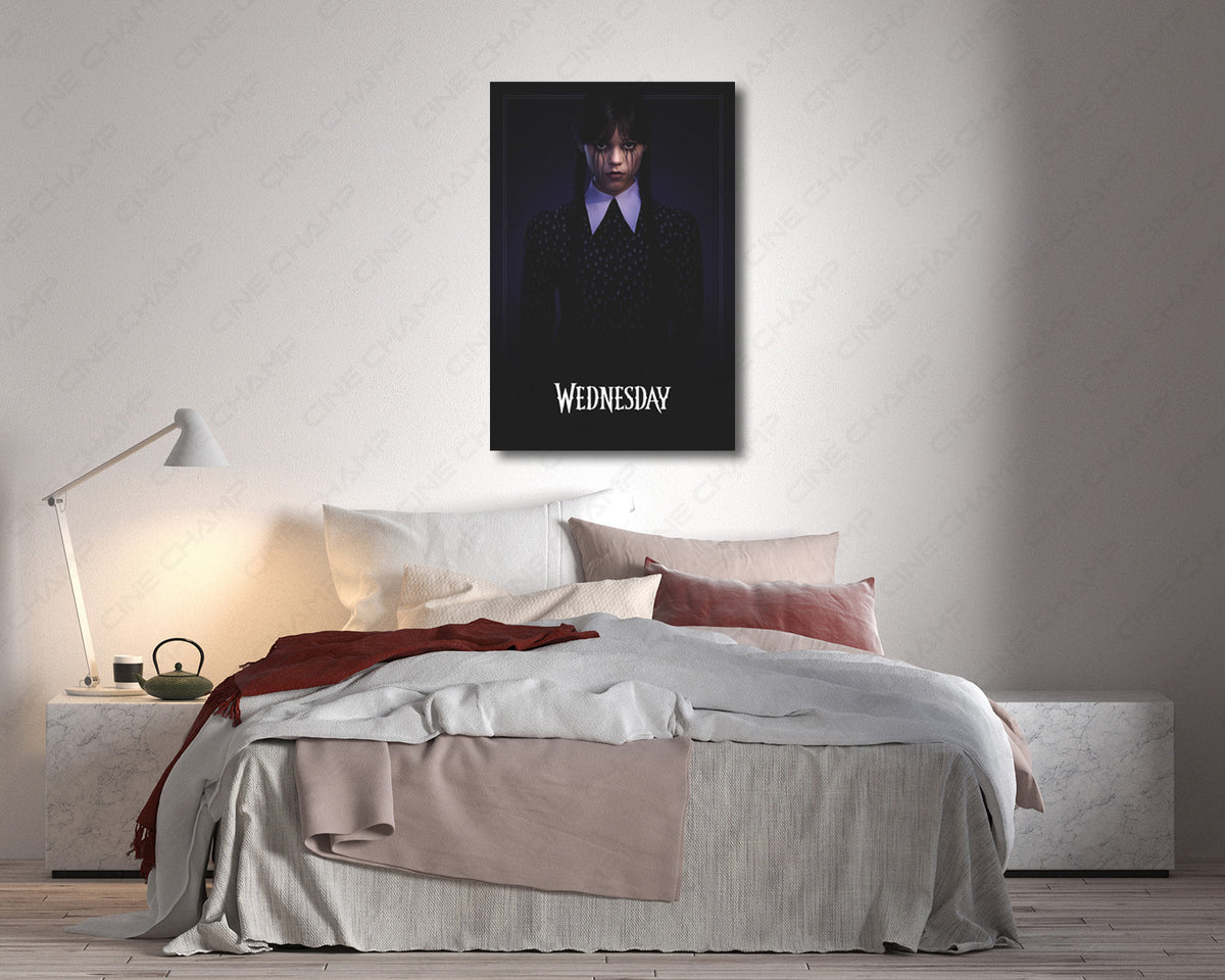 Gothic Wednesday Addams Character Canvas