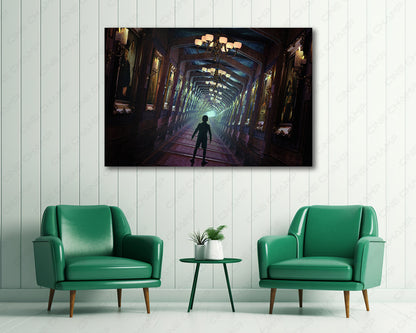 Gothic horror movie canvas artwork