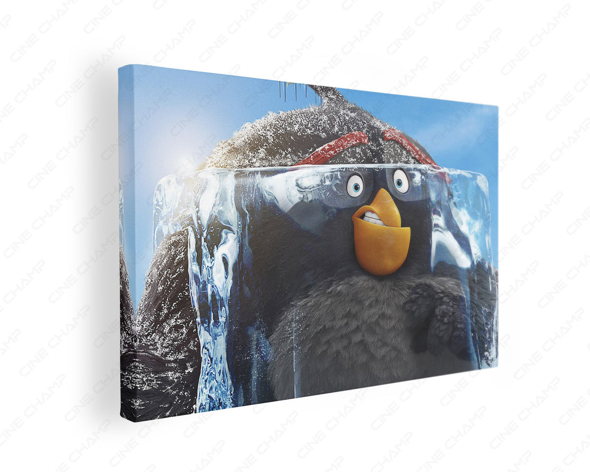 Grey The Angry Birds canvas wall art