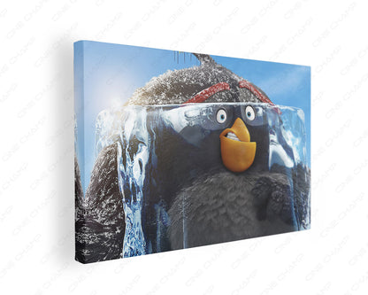 Grey The Angry Birds canvas wall art
