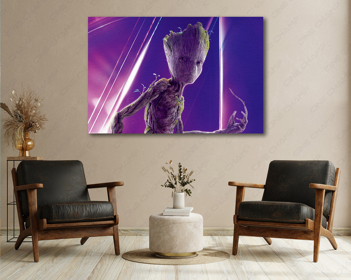 Groot Infinity War cinematic artwork