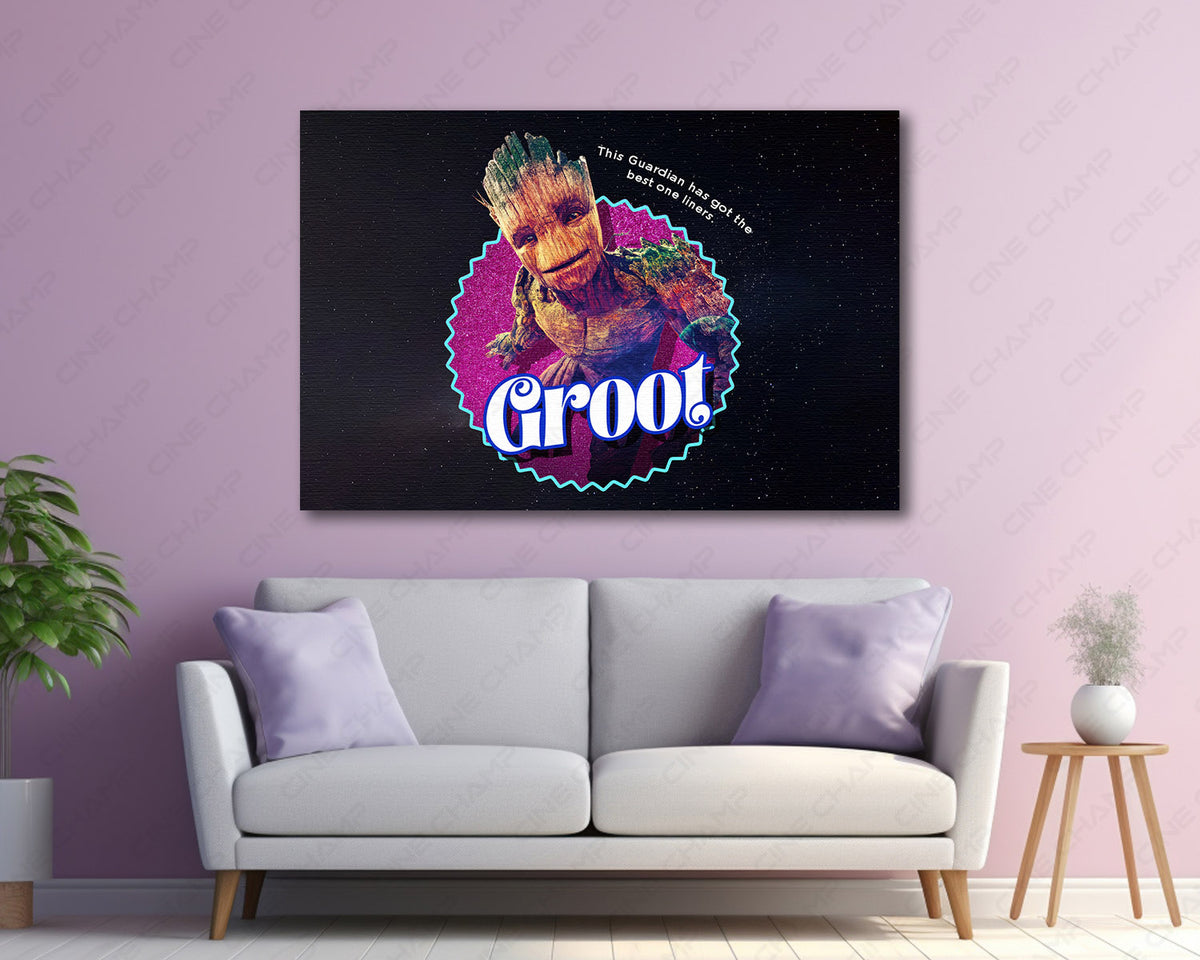 Groot Marvel canvas print
