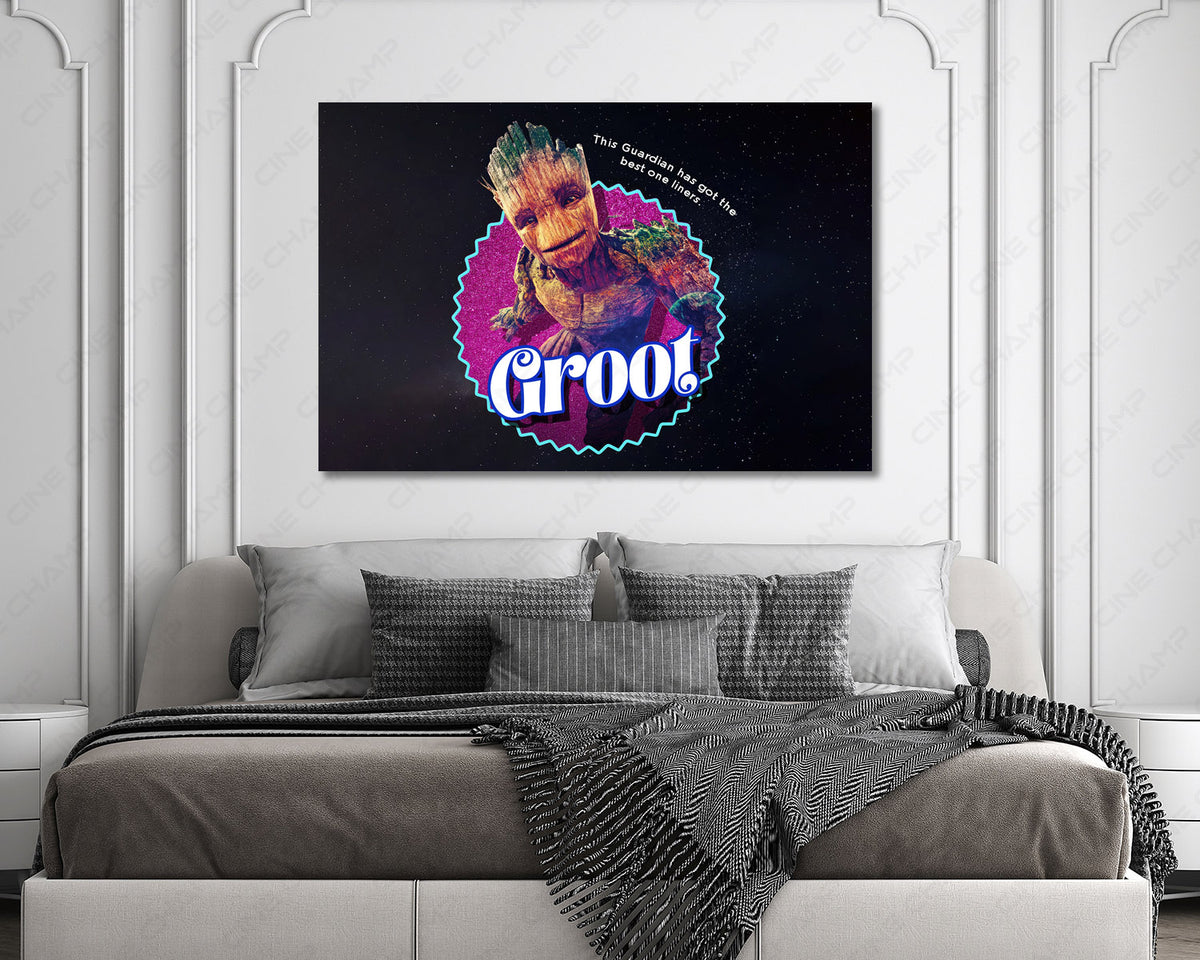 Groot wall art for home theater