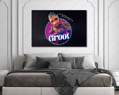 Groot wall art for home theater
