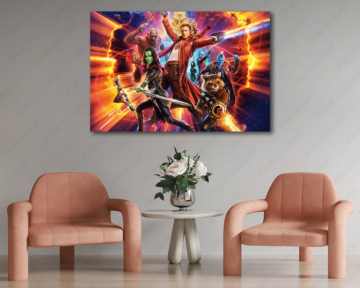 Guardians Vol 2 cosmic adventure canvas print