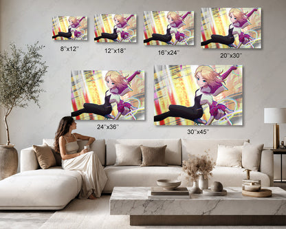 Gwen Stacy Canvas Print Spider-Verse Canvas Wall Art