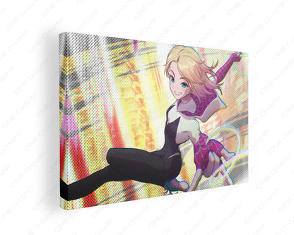 Gwen Stacy Canvas Print Spider-Verse Canvas Wall Art