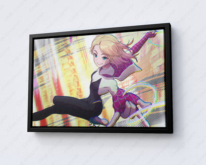Gwen Stacy Canvas Print Spider-Verse Canvas Wall Art