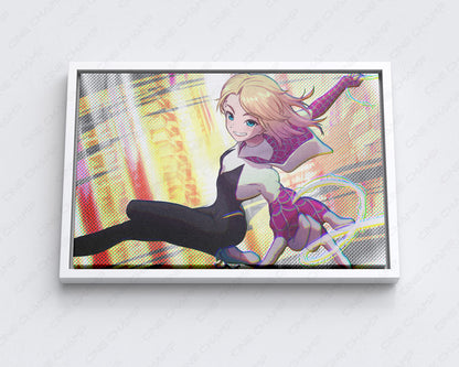 Gwen Stacy Canvas Print Spider-Verse Canvas Wall Art
