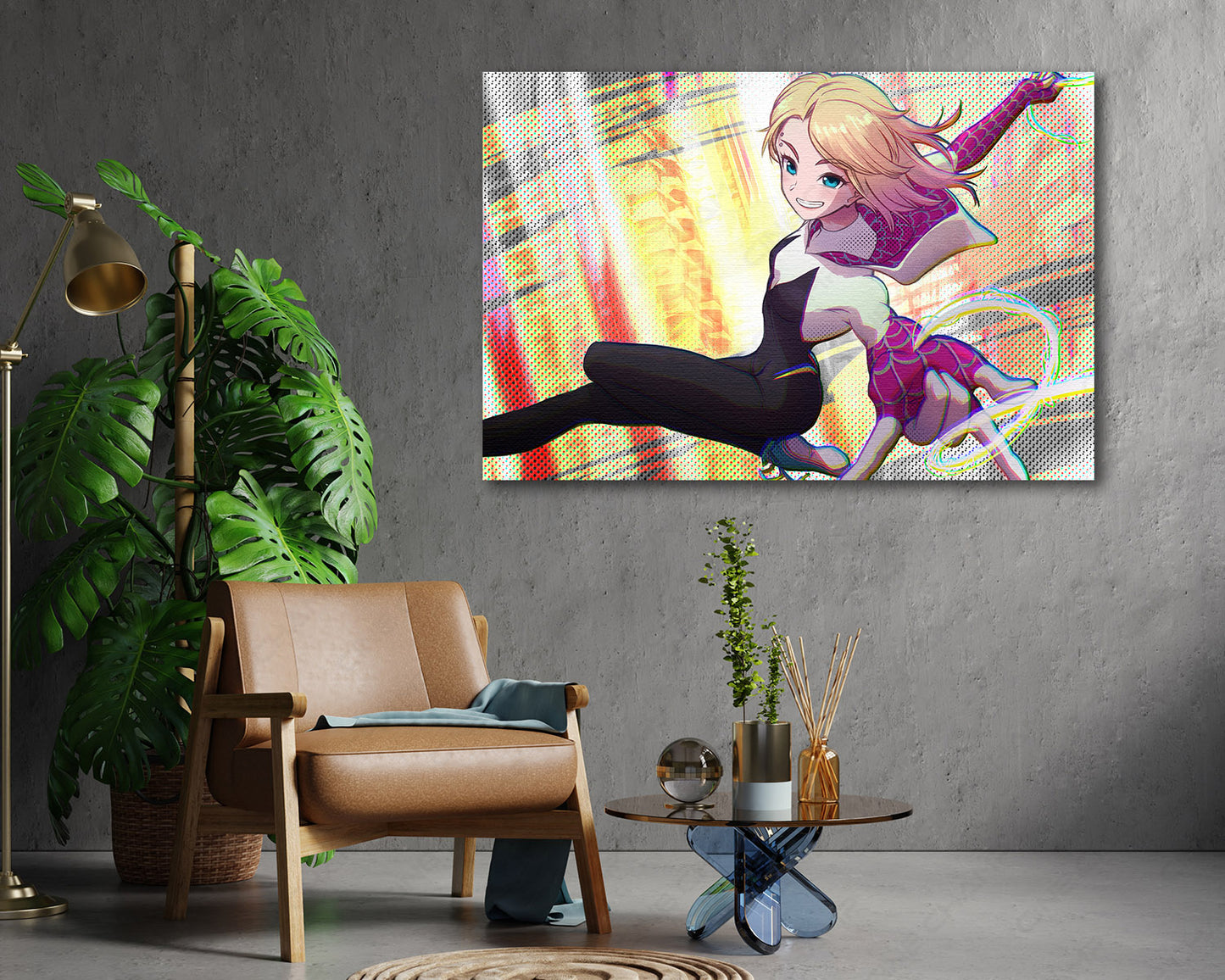 Gwen Stacy Canvas Print Spider-Verse Canvas Wall Art
