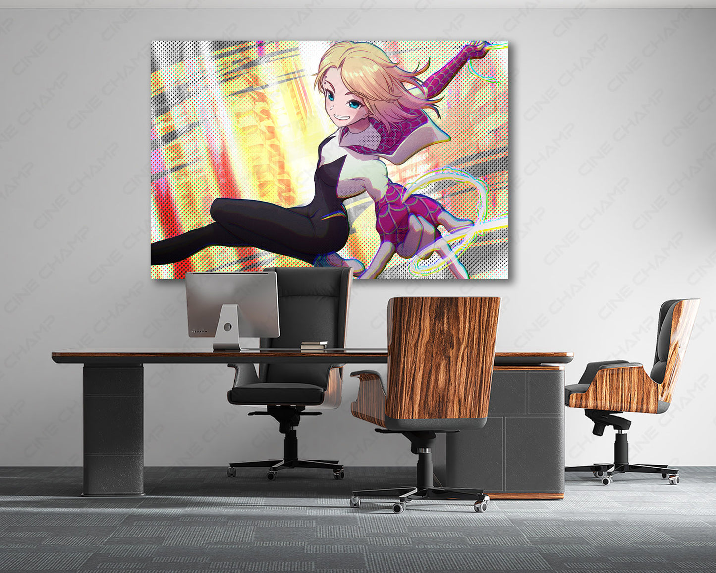 Gwen Stacy Canvas Print Spider-Verse Canvas Wall Art