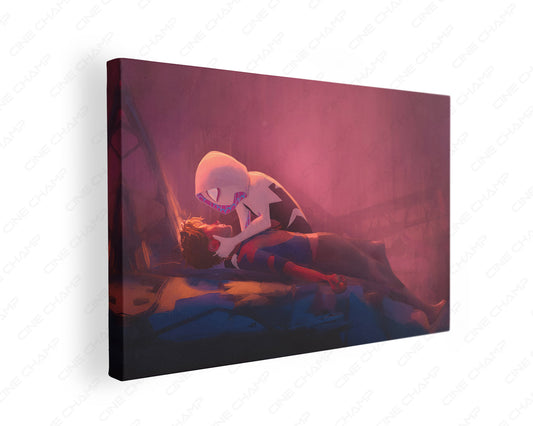 Gwen Stacy and Peter Parker canvas wall art