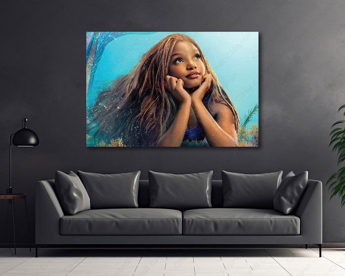 Halle Bailey Ariel canvas print