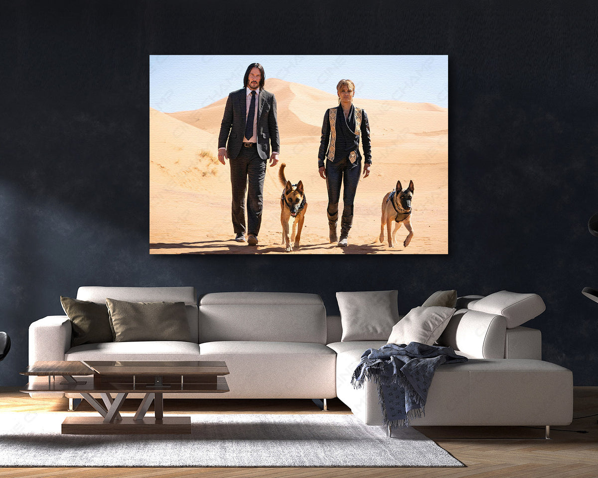 Halle Berry John Wick canvas print