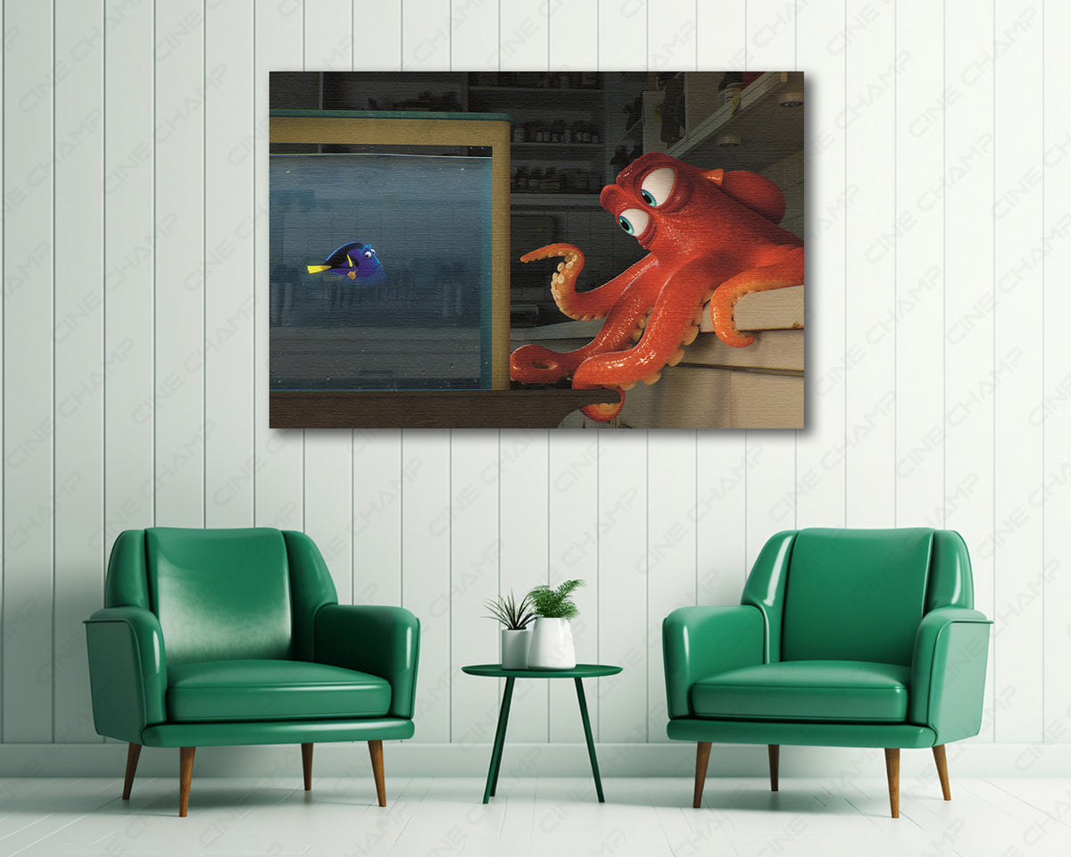 Hank Finding Dory Pixar canvas print