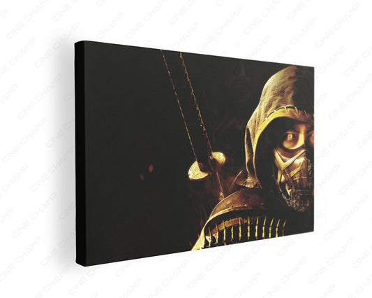 Hanzo Hasashi Mortal Kombat canvas wall art