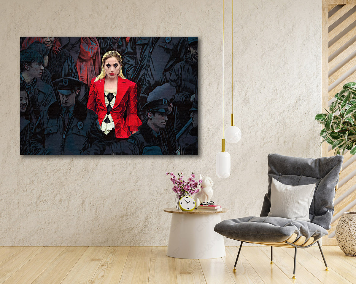 Harley Quinn Lady Gaga Canvas Print