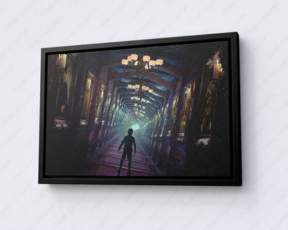 Haunted Mansion canvas for home theater