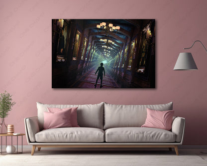 Haunted Mansion gothic movie canvas print