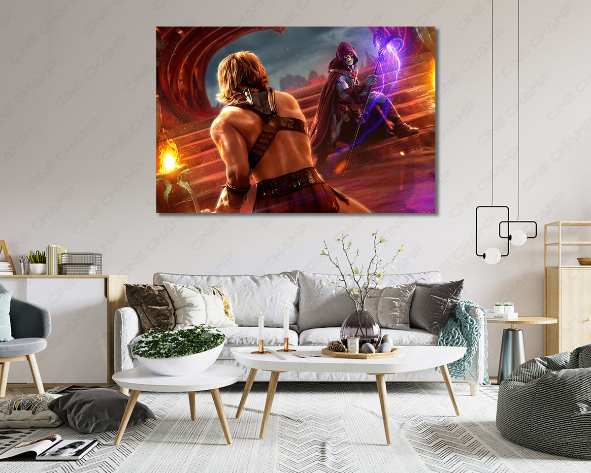 He-Man And Skeletor Fantasy Wall Art
