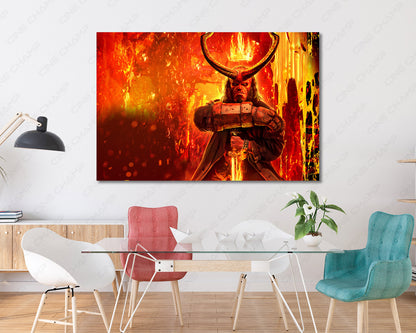 Hellboy canvas for home theater