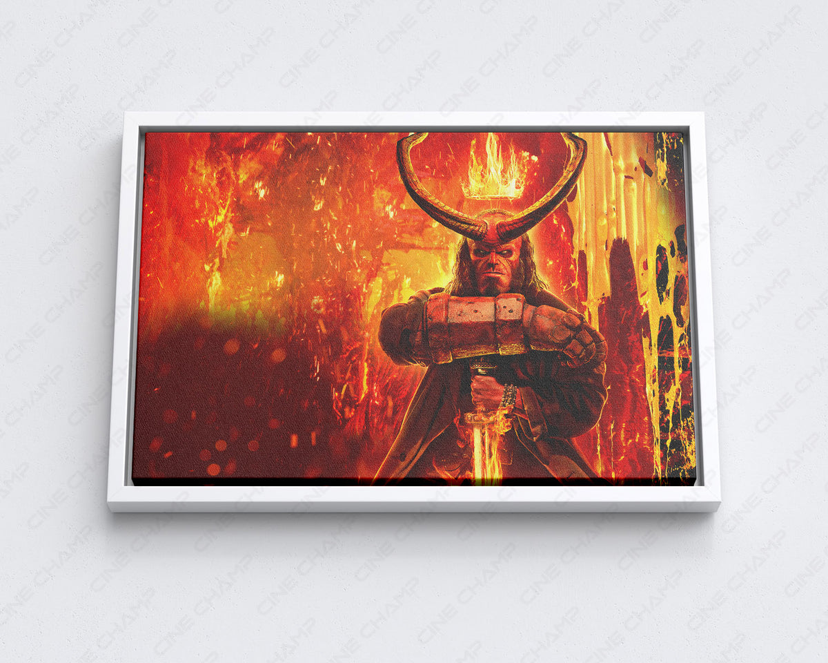 Hellboy comic book character wall decor