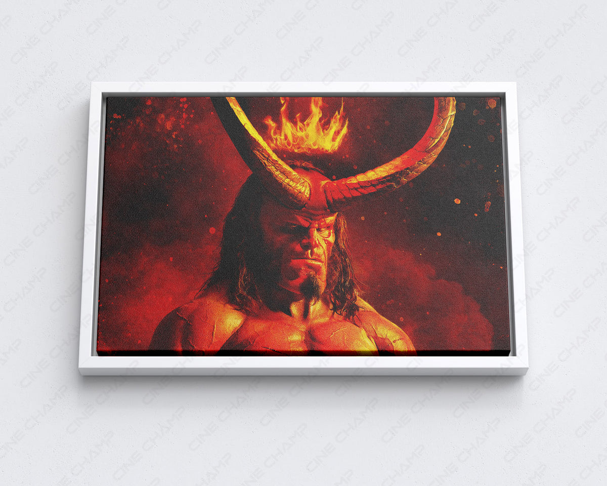 Hellboy dark fantasy movie canvas